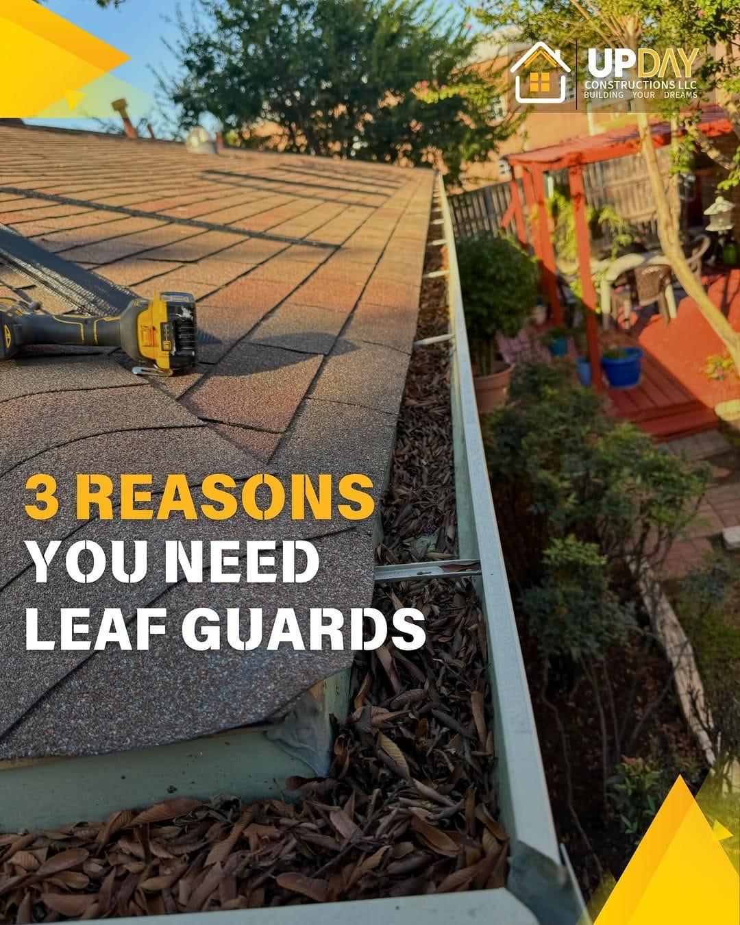 UpDay Constructions – Leaf Guard Gutter Protection DFW